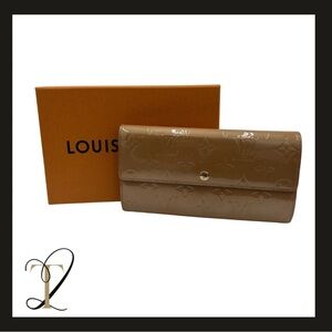 Authentic Louis Vuitton Vernis Long Wallet
